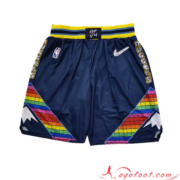 Shorts NBA Denver Nuggets 2023/24 Bleu -02