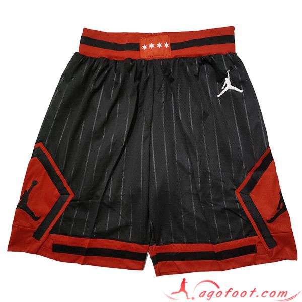 Shorts NBA Chicago Bulls 2023/24 Noir/Rouge -03