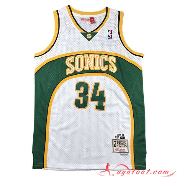 Maillot Oklahoma City Thunder (ALLEN #34) 2023/24 Vert/Blanc