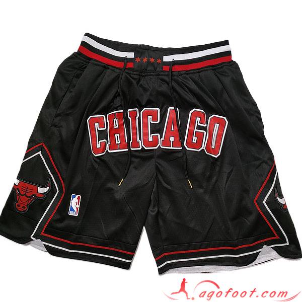 Shorts NBA Chicago Bulls 2023/24 Noir/Rouge -04