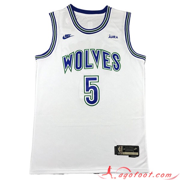 Maillot Minnesota Timberwolves (EDWARDS #5) 2023/24 Blanc/Bleu