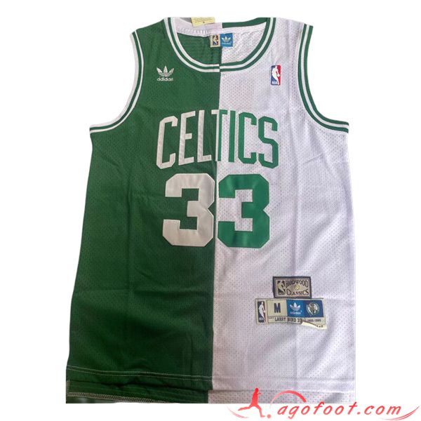 Maillot Boston Celtics (BIRD #33) 2023/24 Blanc/Vert -02