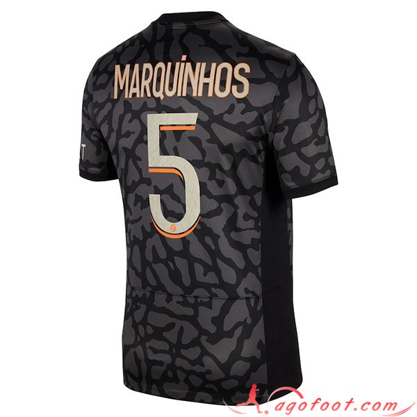Maillot de Foot PSG (MARQUINHOS #5) 2023/2024 Third