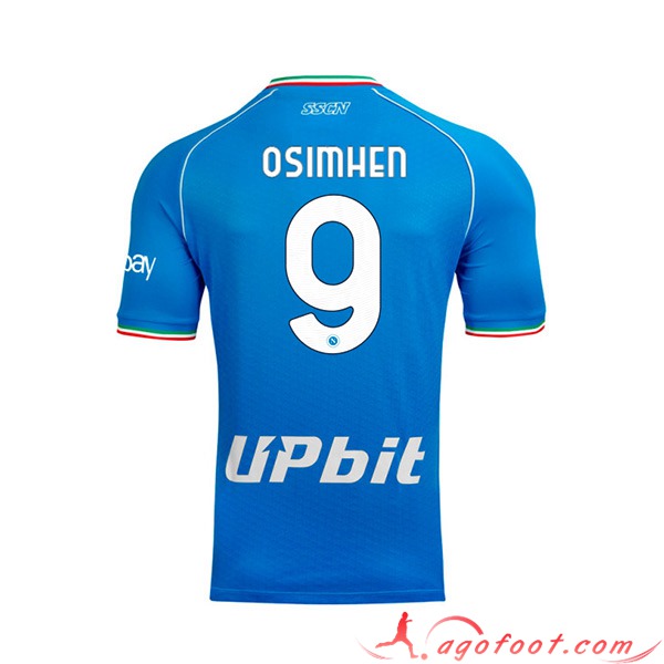 Maillot de Foot SSC Naples (OSIMHEN #9) 2023/2024 Domicile