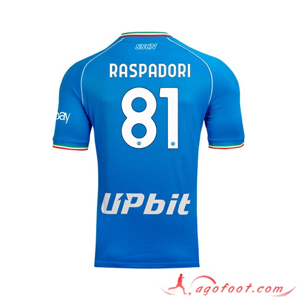 Maillot de Foot SSC Naples (RASPADORI #81) 2023/2024 Domicile