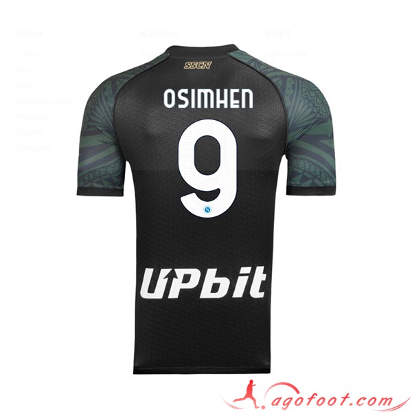 Maillot de Foot SSC Naples (OSIMHEN #9) 2023/2024 Third