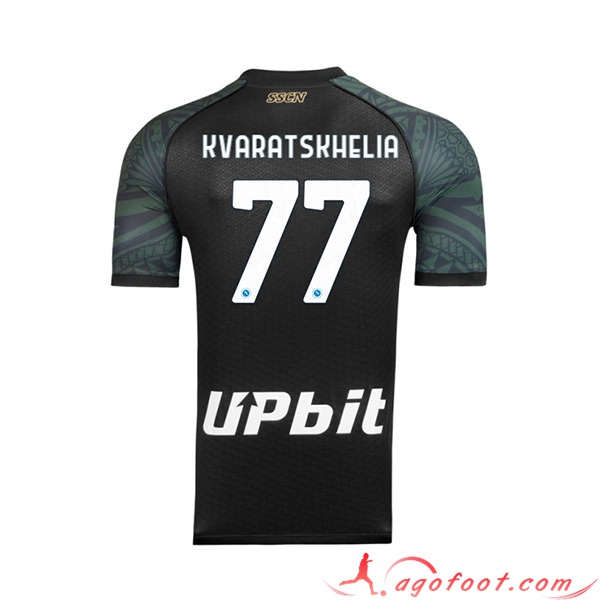 Maillot de Foot SSC Naples (KVARATSKHELIA #77) 2023/2024 Third