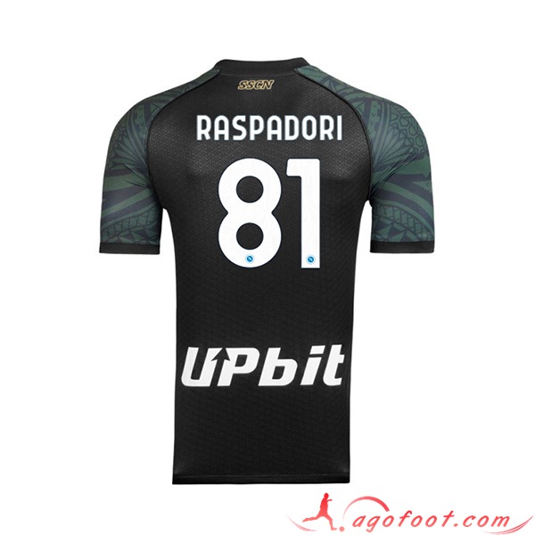 Maillot de Foot SSC Naples (RASPADORI #81) 2023/2024 Third
