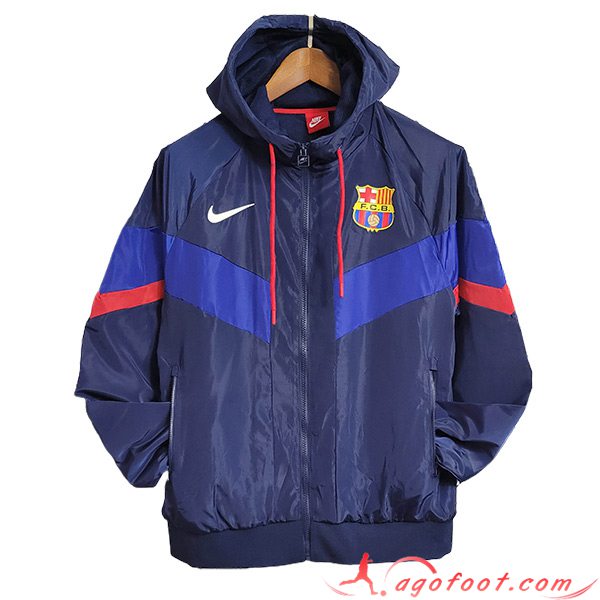 Coupe-Vent FC Barcelone Bleu Marine 2023/2024