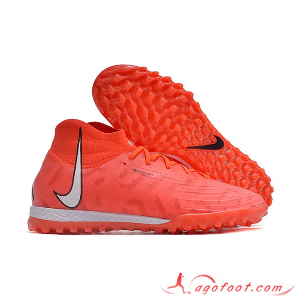 Nike Chaussures de Foot Phantom Luna Elite NU TF Rouge