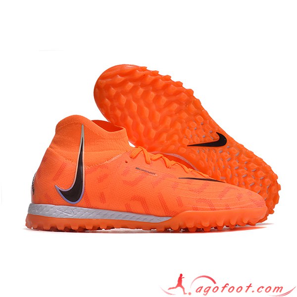 Nike Chaussures de Foot Phantom Luna Elite NU TF Orange