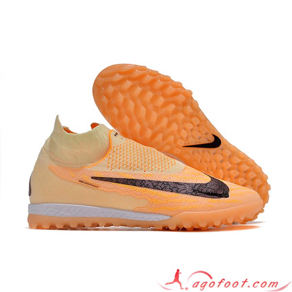 Nike Chaussures de Foot Phantom GX Elite DF Link TF Orange/Noir