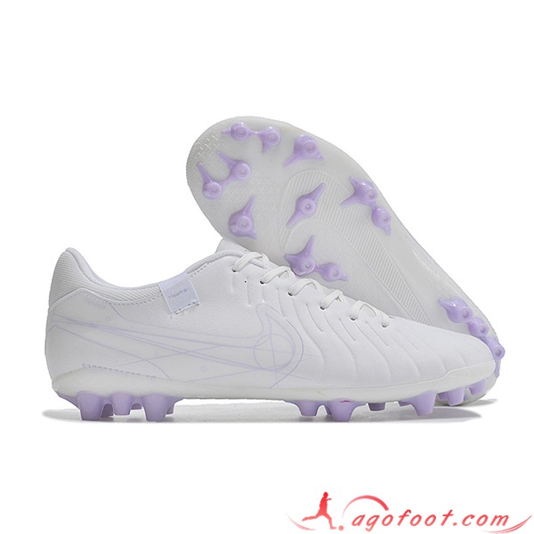 Nike Chaussures de Foot Legend X Academy AG Blanc/Pourpre