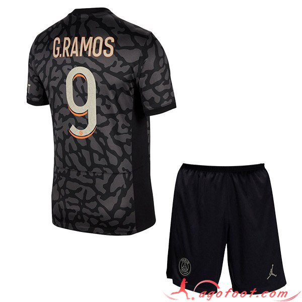 Maillot de Foot PSG (G.RAMOS #9) Enfants 2023/2024 Third
