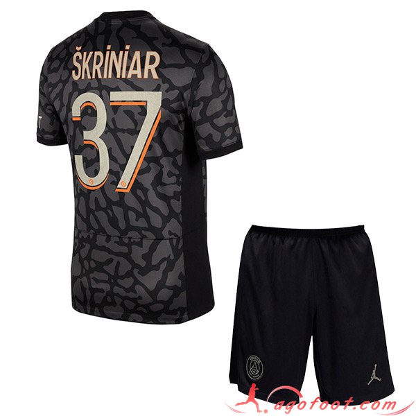 Maillot de Foot PSG (SKRINIAR #37) Enfants 2023/2024 Third