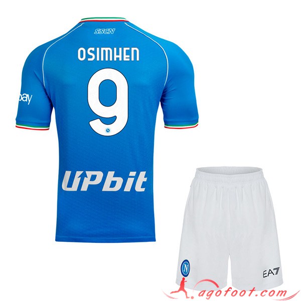Maillot de Foot SSC Naples (OSIMHEN #9) Enfants 2023/2024 Domicile