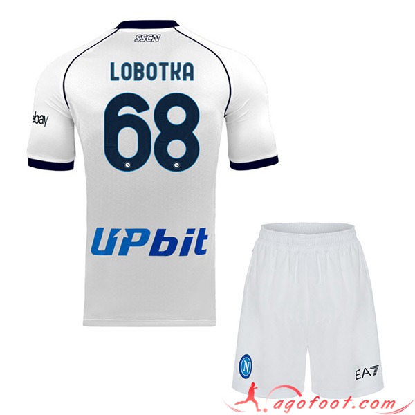 Maillot de Foot SSC Naples (LOBOTKA #68) Enfants 2023/2024 Exterieur