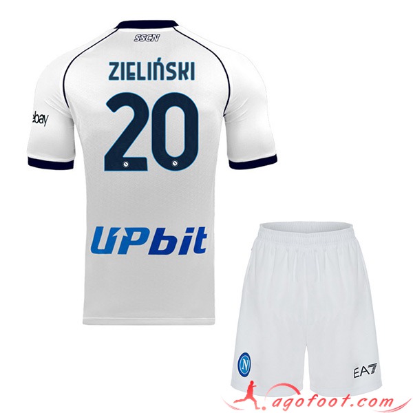 Maillot de Foot SSC Naples (ZIELINSKI #20) Enfants 2023/2024 Exterieur
