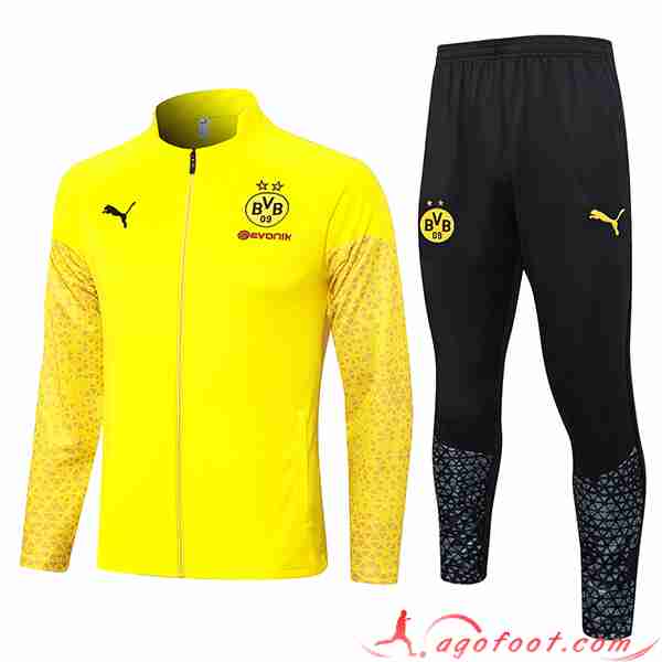 Ensemble Survetement de Foot - Veste Dortmund Jaune 2023/2024