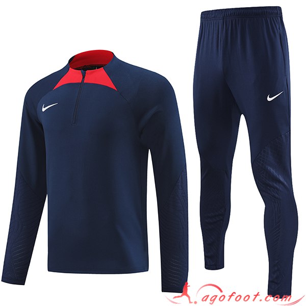 Ensemble Survetement de Foot Nike Bleu Marine 2023/2024 -04