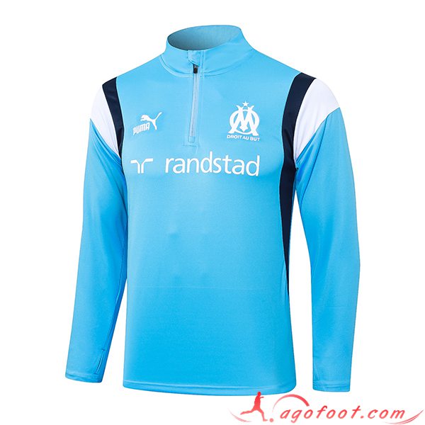 Sweatshirt Training Marseille Bleu Clair 2023/2024 -03