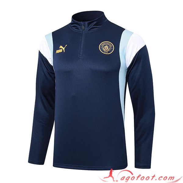 Sweatshirt Training Manchester City Bleu Marine 2023/2024 -02