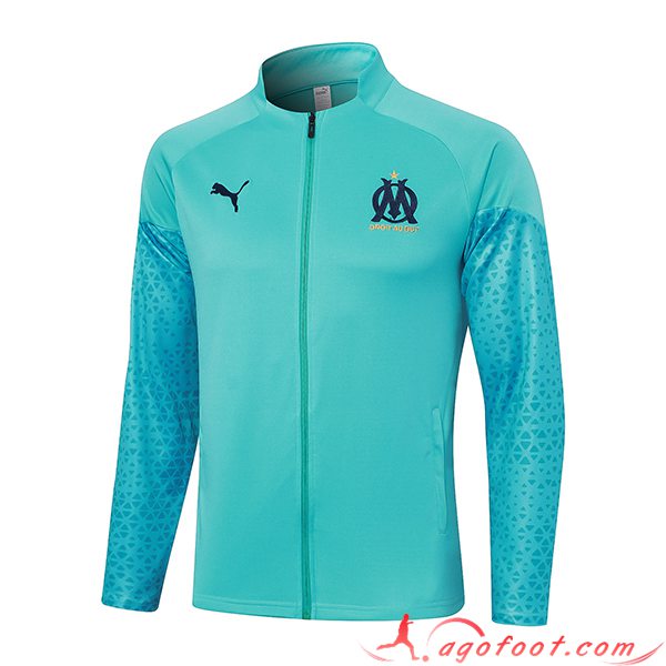 Veste Foot Marseille Bleu Clair 2023/2024