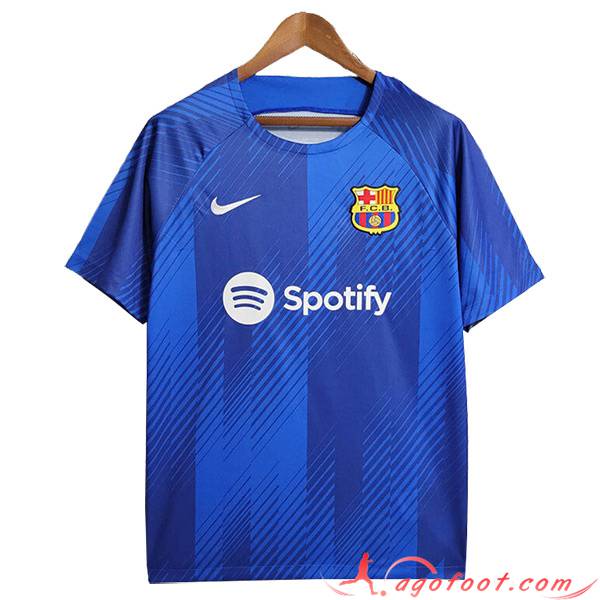 Training T-Shirts FC Barcelone Bleu 2023/2024 -04