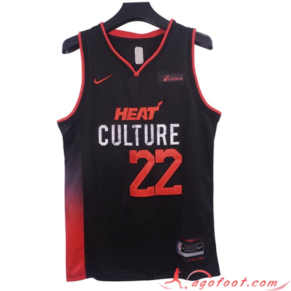 Maillot Miami Heat (BUTLER #22) 2023/24 Noir/Rouge
