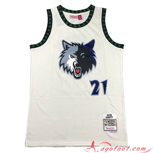 Maillot New Minnesota Timberwolves (GARNETT #21) 2023/24 Blanc