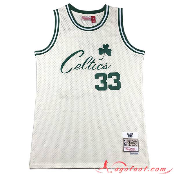 Maillot Boston Celtics (BIRD #33) 2023/24 Blanc/Vert -03