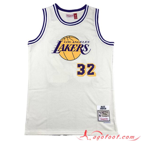 Maillot Los Angeles Lakers (JOHNSON #32) 2023/24 Blanc