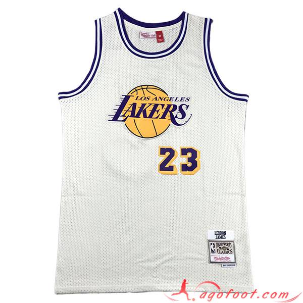 Maillot Los Angeles Lakers (JAMES #23) 2023/24 Blanc -03