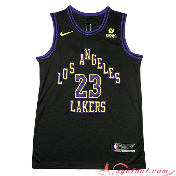 Maillot Los Angeles Lakers (JAMES #23) 2023/24 Noir -02