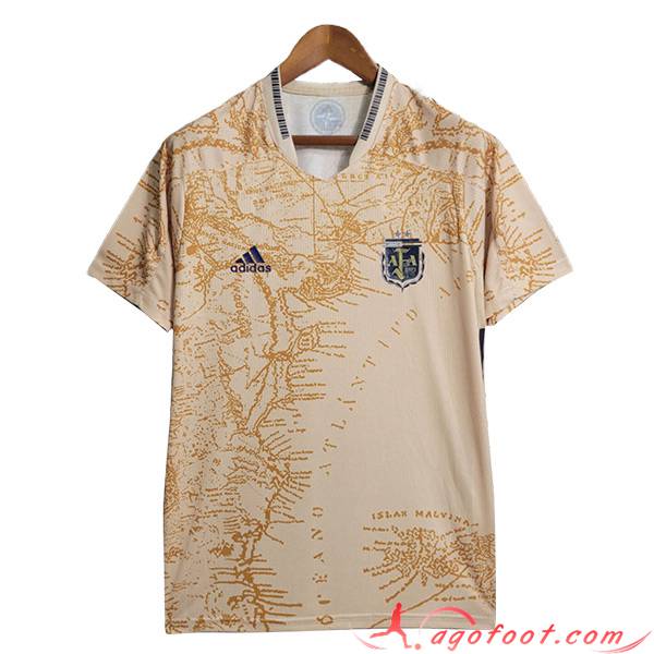 Maillot de Foot Argentine Retro Special Edition Jaune 2020/2021