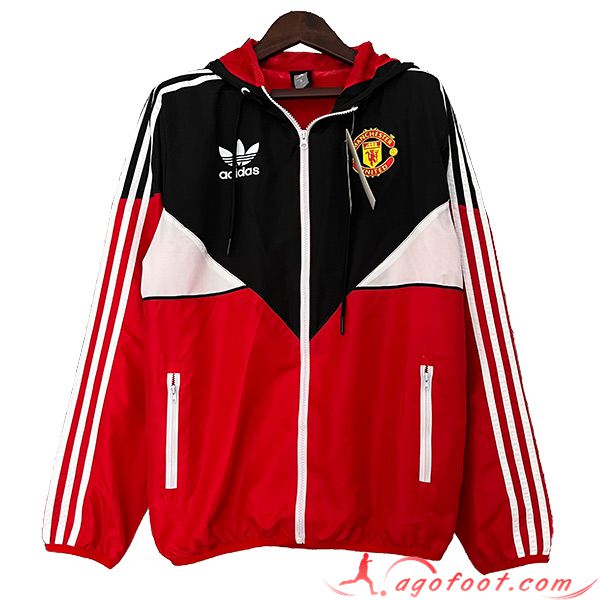 Coupe-Vent Manchester United Rouge/Noir 2023/2024 -02