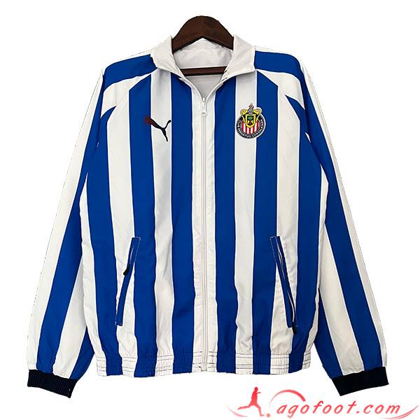 Coupe-Vent C.D.Guadalajara Bleu/Blanc 2023/2024