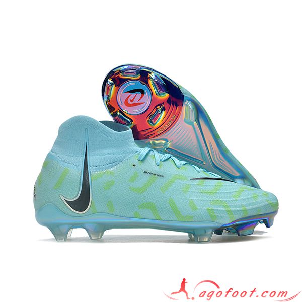 Nike Chaussures de Foot Phantom Luna Elite NU FG Bleu