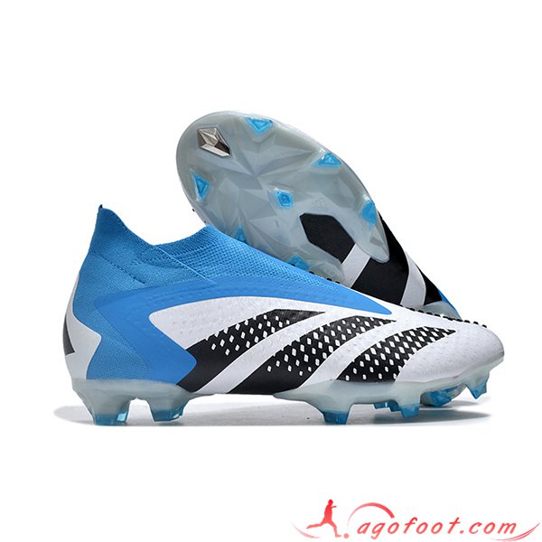 Adidas Chaussures de Foot PREDATOR ACCURACY+ FG BOOTS Blanc/Noir/Bleu