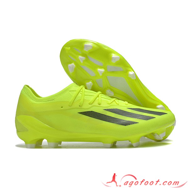 Adidas Chaussures de Foot X CRAZYFAST MESSI.1 FG BOOTS Vert/Noir -02