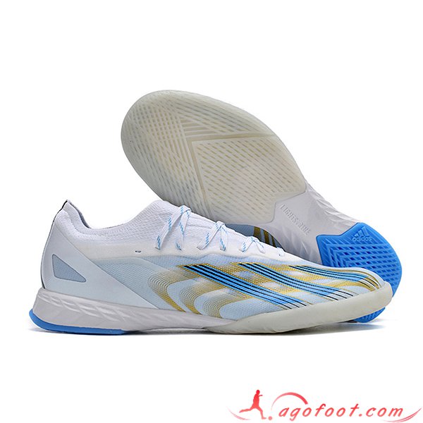 Adidas Chaussures de Foot X CRAZYFAST.1 IC BOOTS Bleu/Blanc