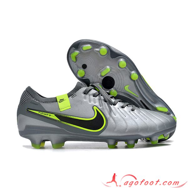 Nike Chaussures de Foot Tiempo Legend X Elite FG Gris