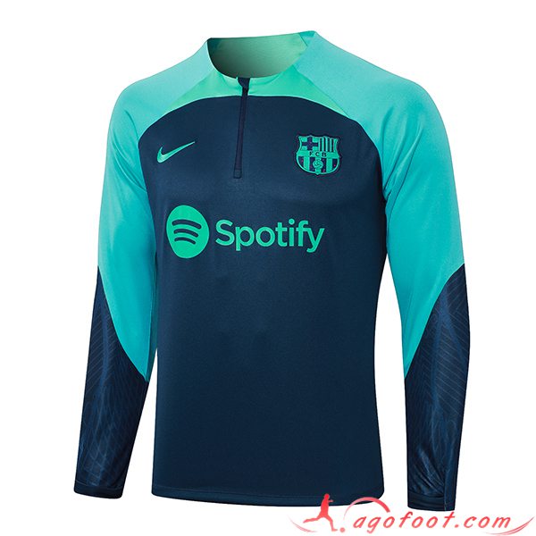 Sweatshirt Training FC Barcelone Bleu Marine 2023/2024 -02