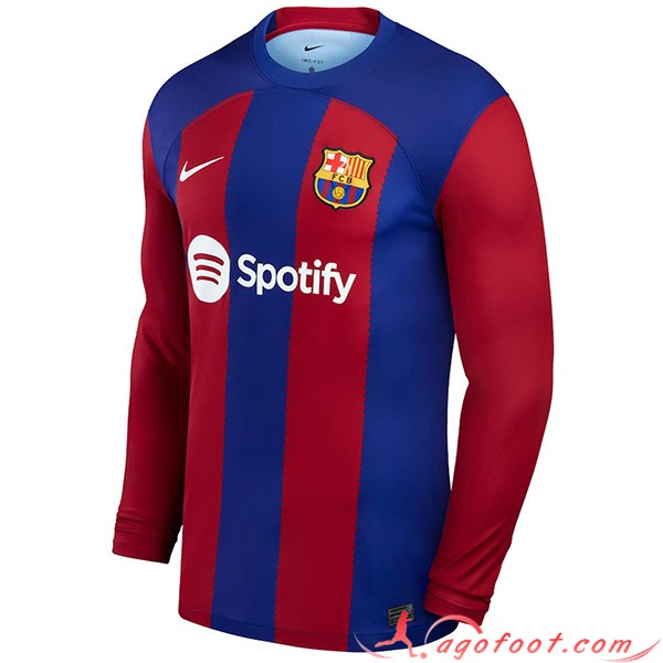 Maillot de Foot FC Barcelone Domicile Manches Longues 2023/2024