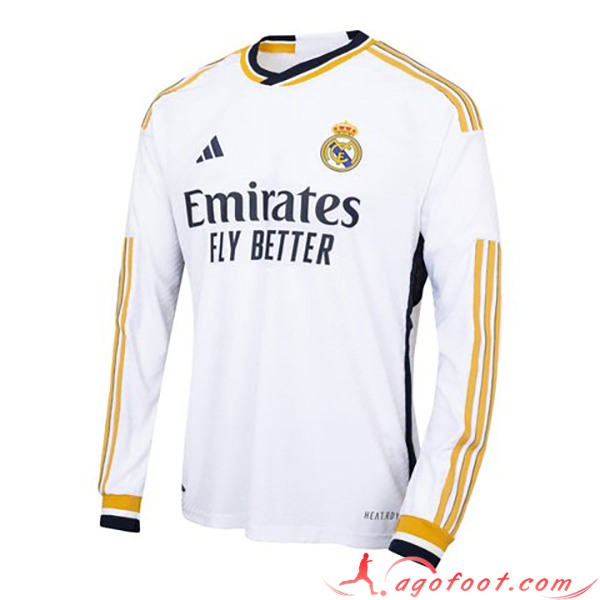 Maillot de Foot Real Madrid Domicile Manches Longues 2023/2024
