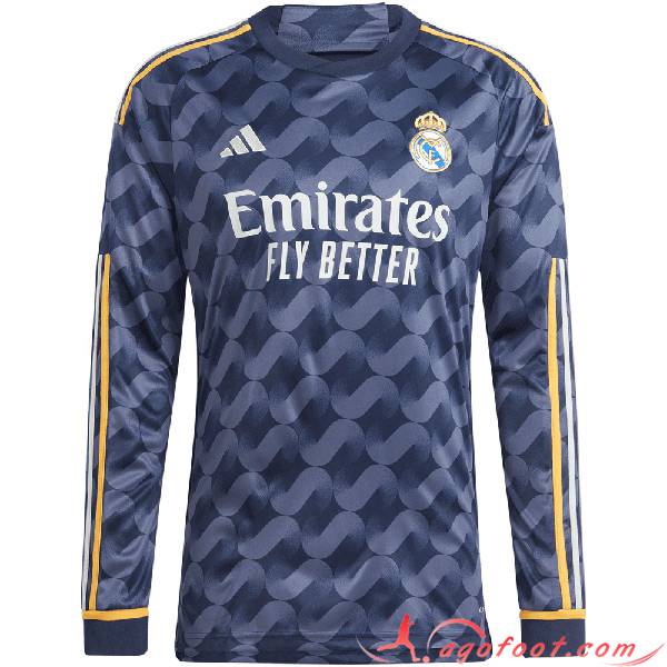 Maillot de Foot Real Madrid Exterieur Manches Longues 2023/2024