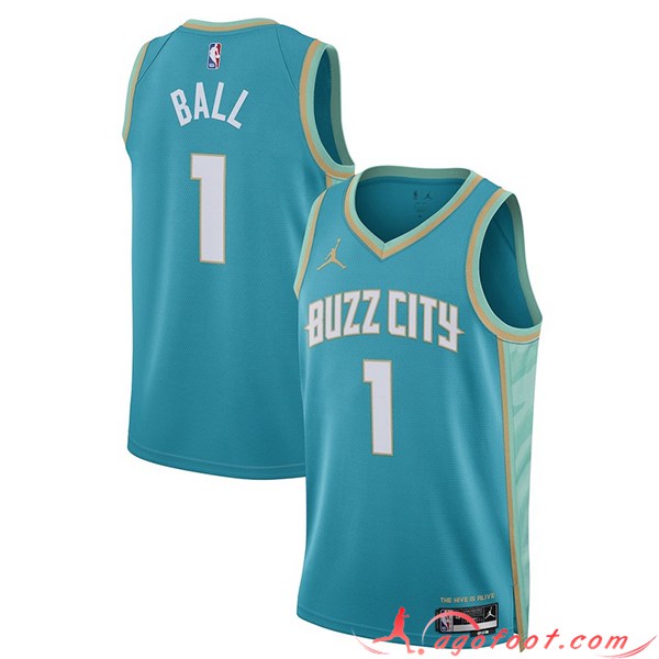 Maillot Charlotte Hornets (BALL #1) 2023/24 Bleu -02
