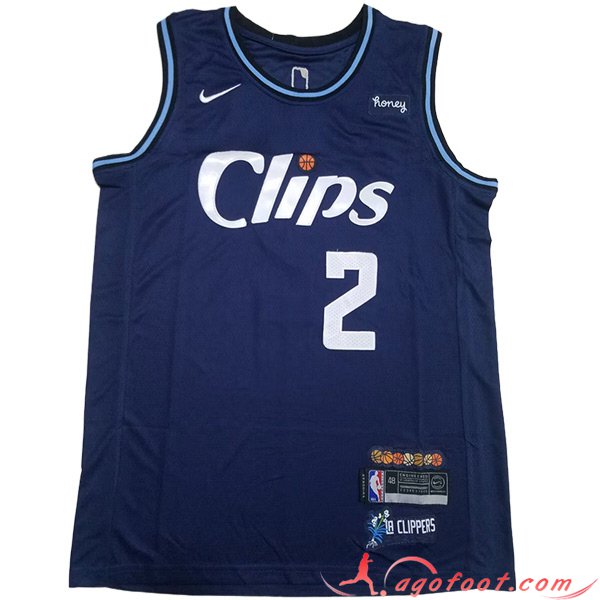 Maillot Los Angeles Clippers (LEONARO #2) 2023/24 Bleu Foncé