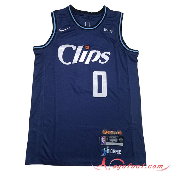 Maillot Los Angeles Clippers (WESTBROOK #0) 2023/24 Bleu Foncé