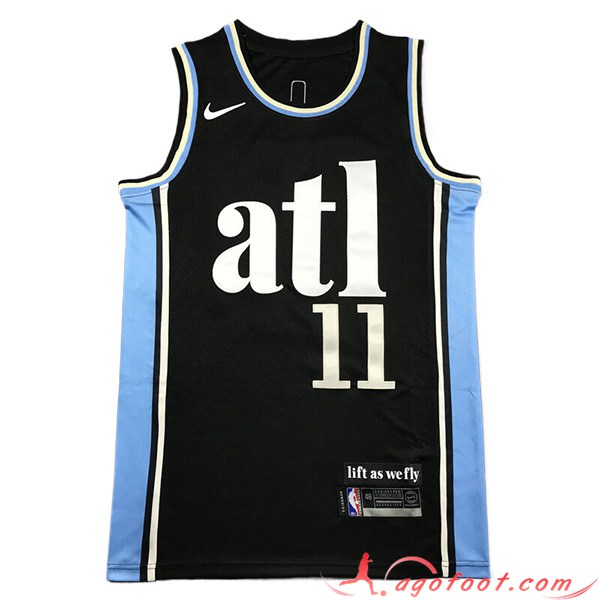 Maillot Atlanta Hawks (YOUNG #11) 2023/24 Noir/Bleu